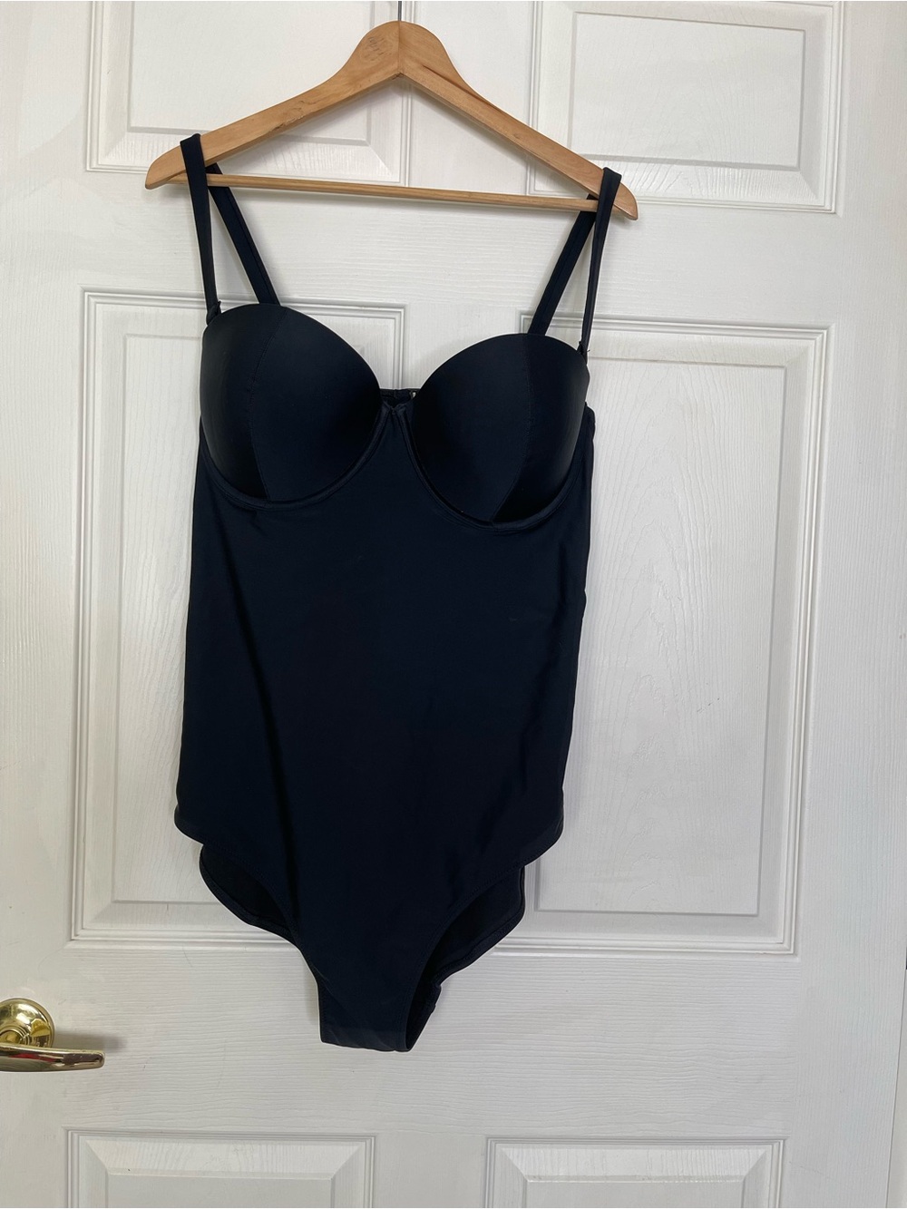 Old Navy Black One-Piece Swimsuit with Molded Cups
